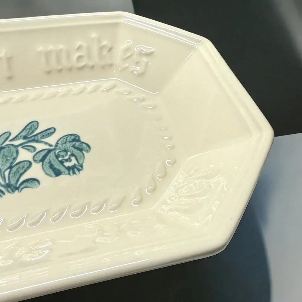 Pfaltzgraff USA Green Yorktowne Serving Tray 12.5 x 6.75